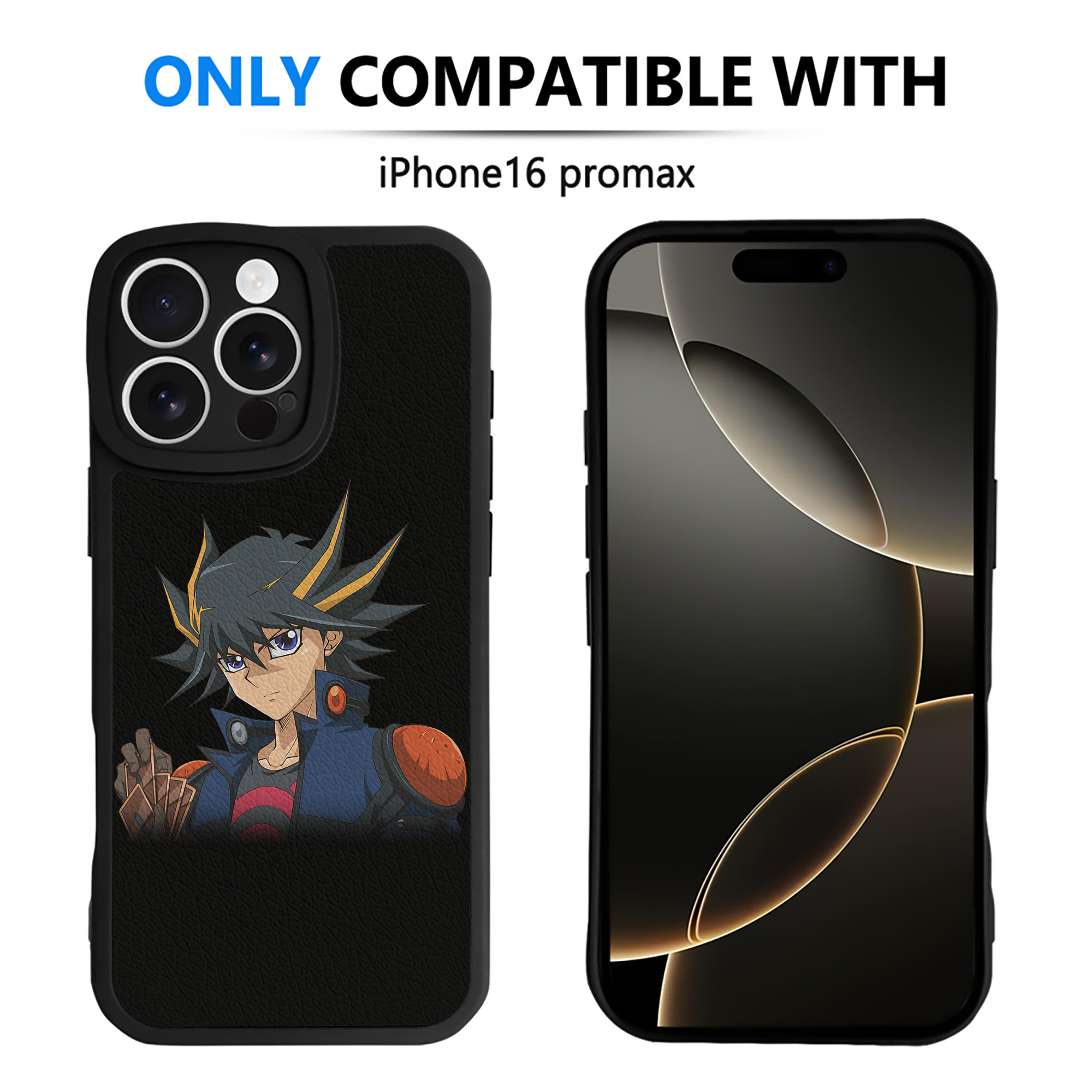 遊☆戯☆王 Yu-Gi-Oh! 【iPhone 16シリーズ対応】シリコンスマホケース（レザー調） 材質：シリコン
